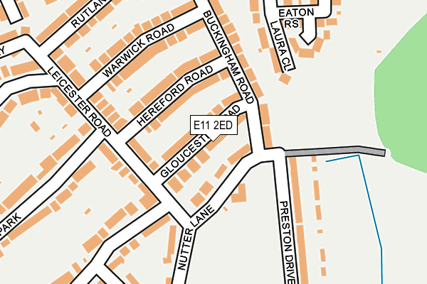 E11 2ED map - OS OpenMap – Local (Ordnance Survey)