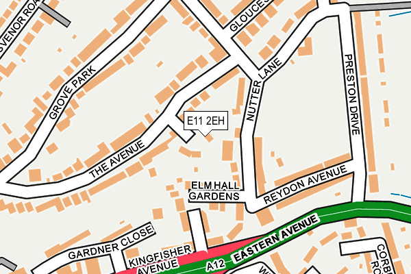 E11 2EH map - OS OpenMap – Local (Ordnance Survey)
