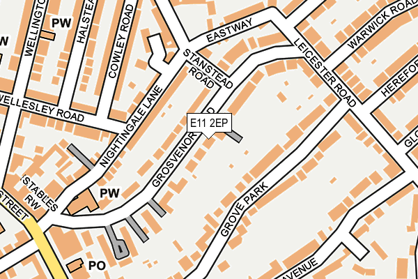 E11 2EP map - OS OpenMap – Local (Ordnance Survey)
