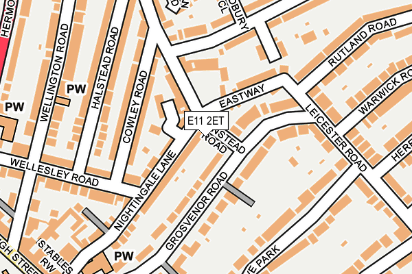 E11 2ET map - OS OpenMap – Local (Ordnance Survey)