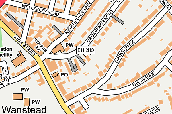 E11 2HQ map - OS OpenMap – Local (Ordnance Survey)