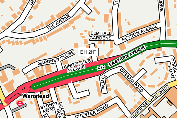 E11 2HT map - OS OpenMap – Local (Ordnance Survey)