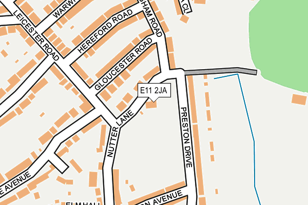 E11 2JA map - OS OpenMap – Local (Ordnance Survey)