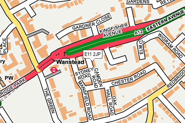 E11 2JP map - OS OpenMap – Local (Ordnance Survey)