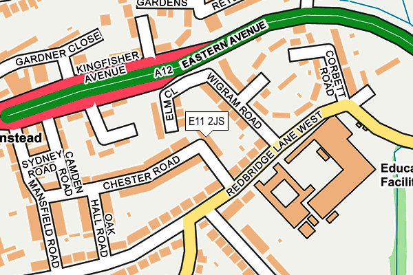 E11 2JS map - OS OpenMap – Local (Ordnance Survey)