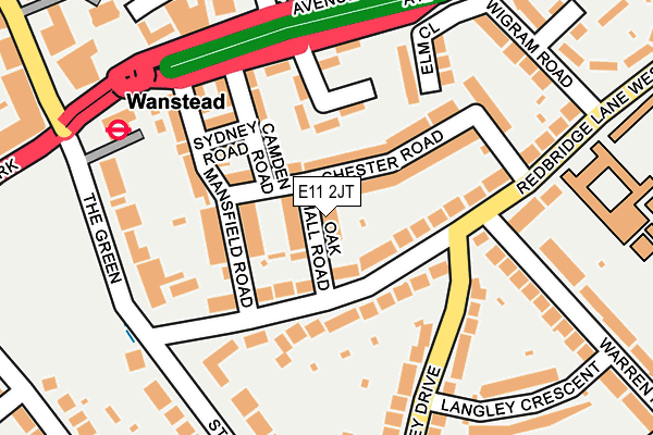 E11 2JT map - OS OpenMap – Local (Ordnance Survey)