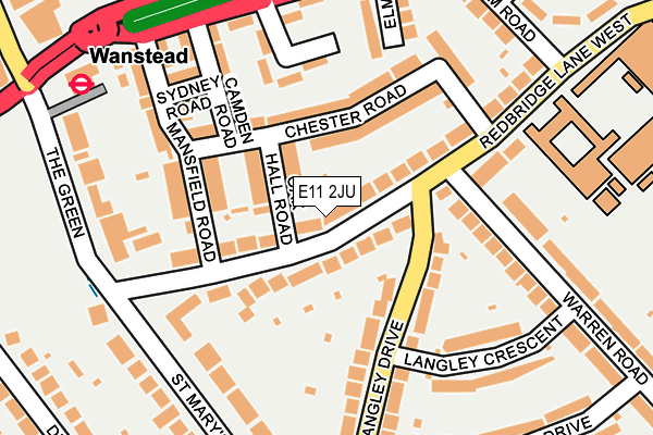 E11 2JU map - OS OpenMap – Local (Ordnance Survey)