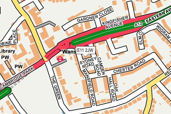 E11 2JW map - OS OpenMap – Local (Ordnance Survey)