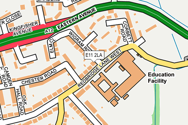 E11 2LA map - OS OpenMap – Local (Ordnance Survey)