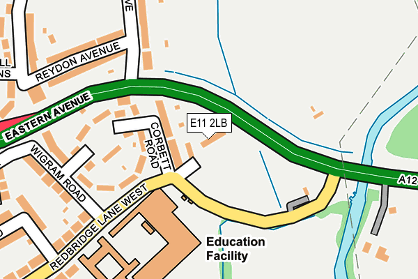 E11 2LB map - OS OpenMap – Local (Ordnance Survey)
