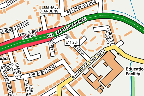 E11 2LF map - OS OpenMap – Local (Ordnance Survey)