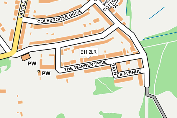 E11 2LR map - OS OpenMap – Local (Ordnance Survey)