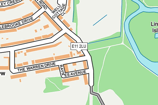 E11 2LU map - OS OpenMap – Local (Ordnance Survey)