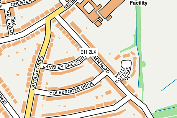 E11 2LX map - OS OpenMap – Local (Ordnance Survey)