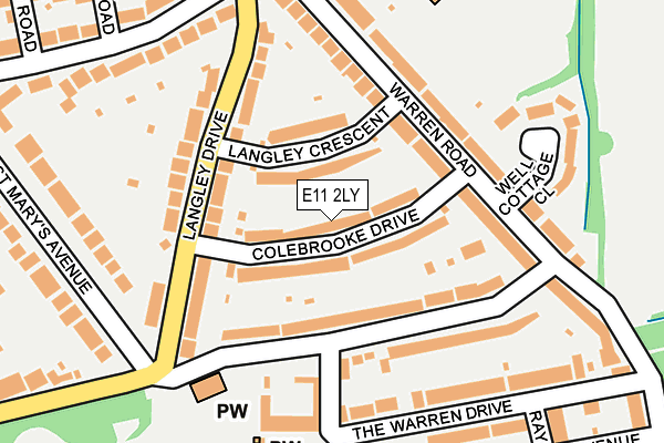 E11 2LY map - OS OpenMap – Local (Ordnance Survey)