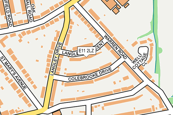 E11 2LZ map - OS OpenMap – Local (Ordnance Survey)