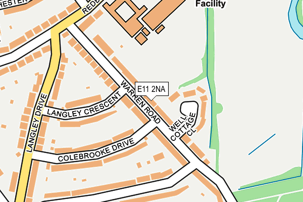 E11 2NA map - OS OpenMap – Local (Ordnance Survey)