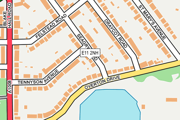 E11 2NH map - OS OpenMap – Local (Ordnance Survey)