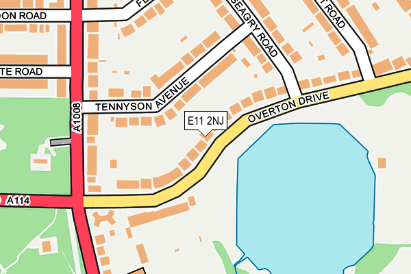 E11 2NJ map - OS OpenMap – Local (Ordnance Survey)