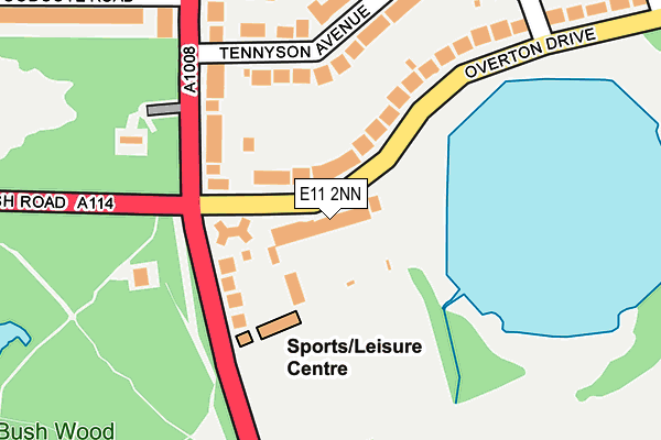 E11 2NN map - OS OpenMap – Local (Ordnance Survey)