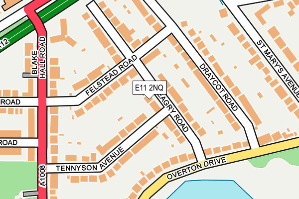 E11 2NQ map - OS OpenMap – Local (Ordnance Survey)
