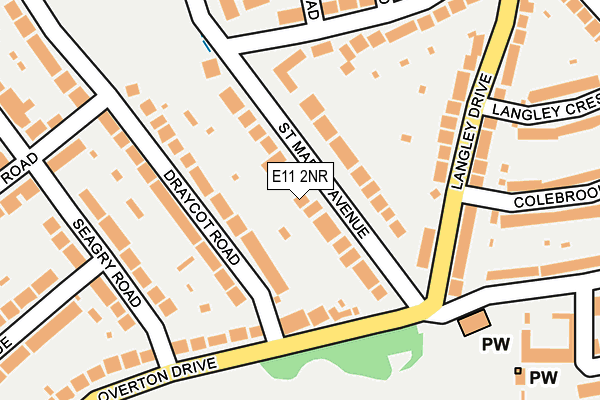 E11 2NR map - OS OpenMap – Local (Ordnance Survey)