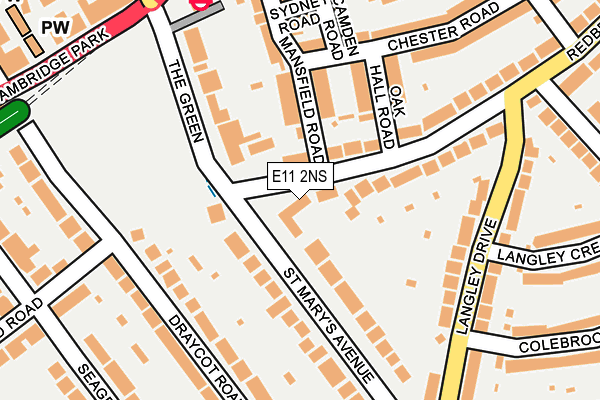 E11 2NS map - OS OpenMap – Local (Ordnance Survey)