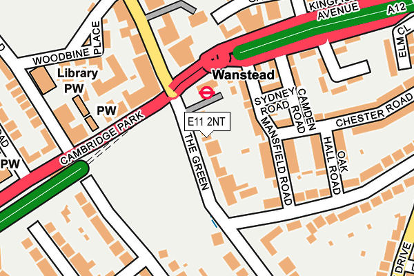 E11 2NT map - OS OpenMap – Local (Ordnance Survey)