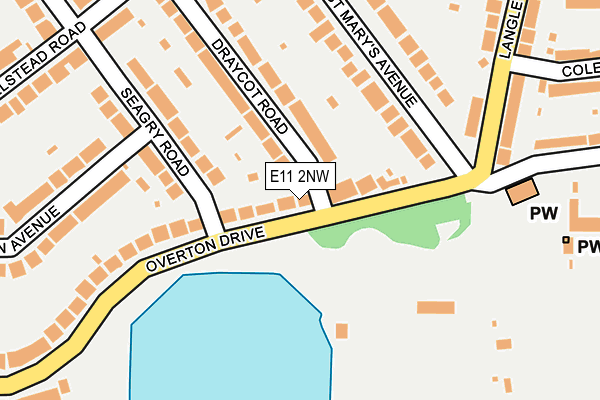 E11 2NW map - OS OpenMap – Local (Ordnance Survey)