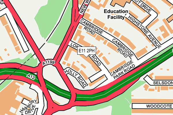 E11 2PH map - OS OpenMap – Local (Ordnance Survey)