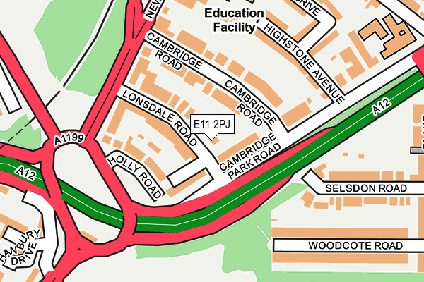 E11 2PJ map - OS OpenMap – Local (Ordnance Survey)