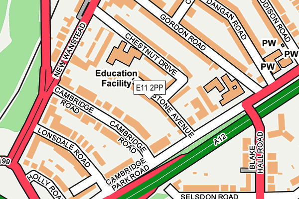 E11 2PP map - OS OpenMap – Local (Ordnance Survey)