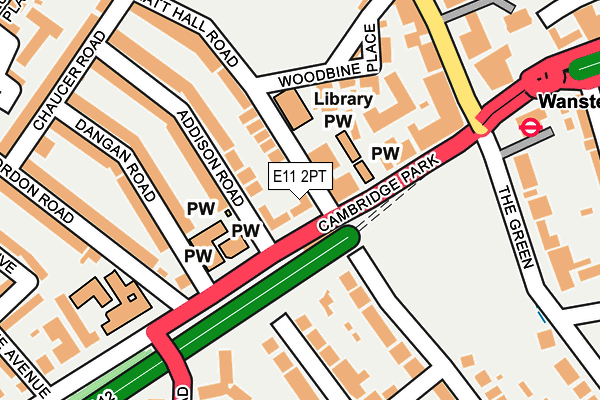 E11 2PT map - OS OpenMap – Local (Ordnance Survey)