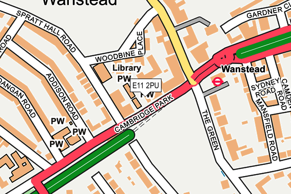 E11 2PU map - OS OpenMap – Local (Ordnance Survey)