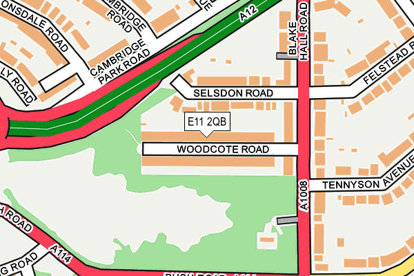 E11 2QB map - OS OpenMap – Local (Ordnance Survey)