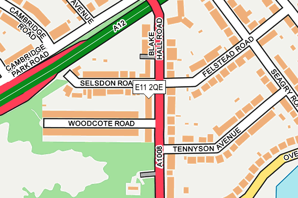 E11 2QE map - OS OpenMap – Local (Ordnance Survey)