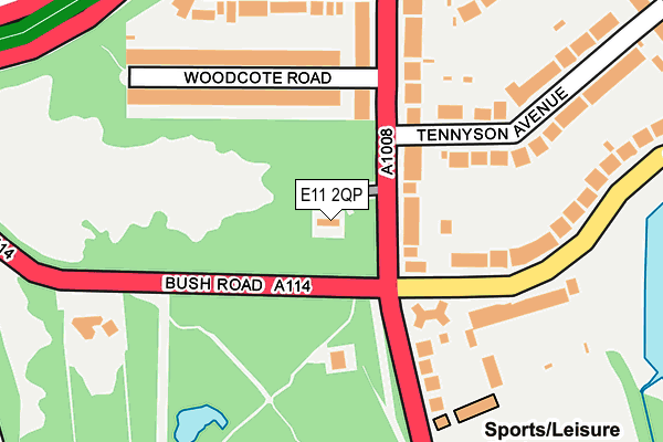 E11 2QP map - OS OpenMap – Local (Ordnance Survey)