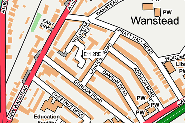 E11 2RE map - OS OpenMap – Local (Ordnance Survey)