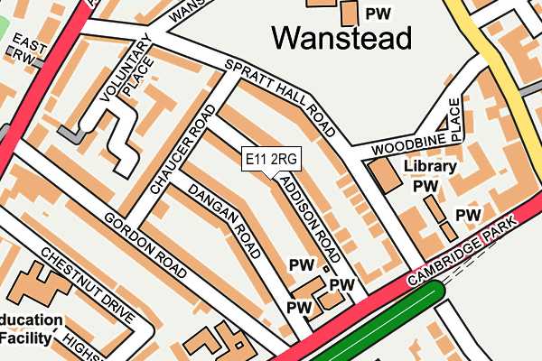 E11 2RG map - OS OpenMap – Local (Ordnance Survey)