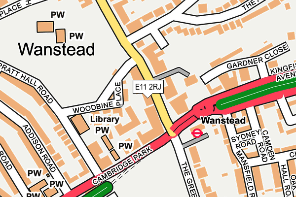 E11 2RJ map - OS OpenMap – Local (Ordnance Survey)