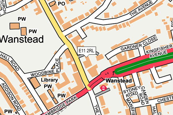 E11 2RL map - OS OpenMap – Local (Ordnance Survey)