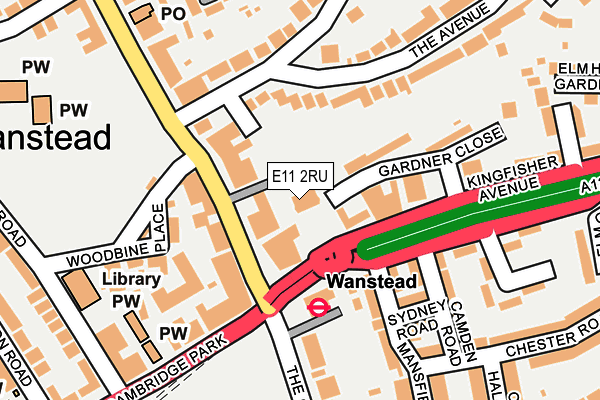 E11 2RU map - OS OpenMap – Local (Ordnance Survey)