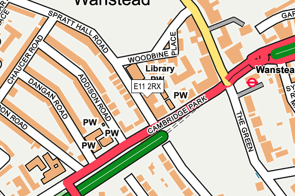 E11 2RX map - OS OpenMap – Local (Ordnance Survey)