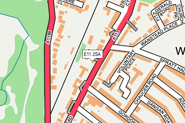 E11 2SA map - OS OpenMap – Local (Ordnance Survey)