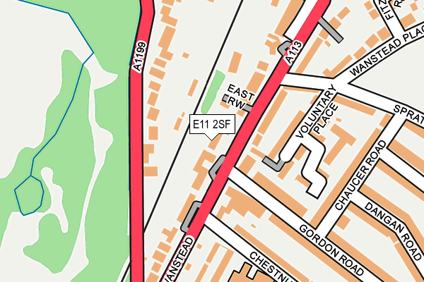 E11 2SF map - OS OpenMap – Local (Ordnance Survey)