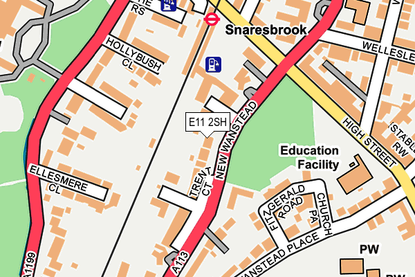 E11 2SH map - OS OpenMap – Local (Ordnance Survey)