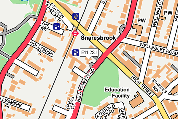 E11 2SJ map - OS OpenMap – Local (Ordnance Survey)