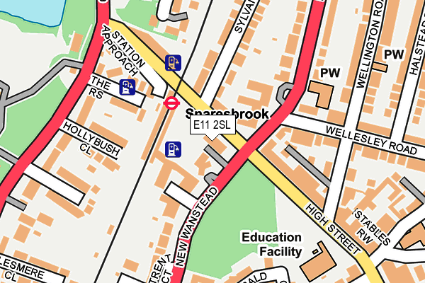 E11 2SL map - OS OpenMap – Local (Ordnance Survey)