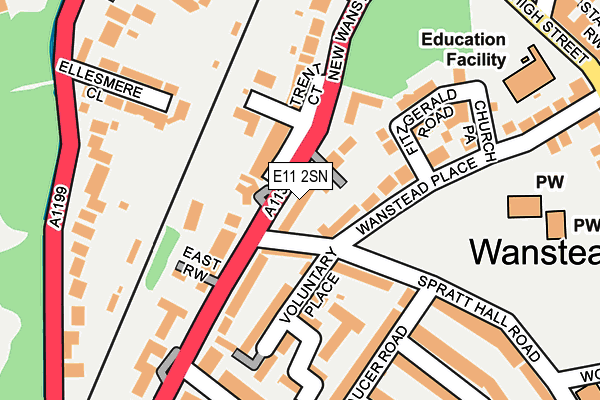 E11 2SN map - OS OpenMap – Local (Ordnance Survey)