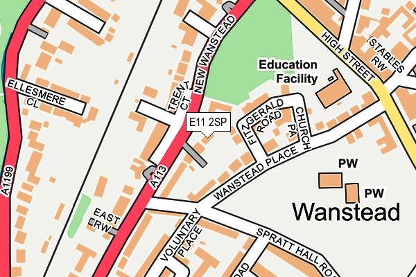 E11 2SP map - OS OpenMap – Local (Ordnance Survey)